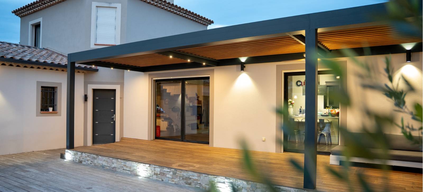 Pergola avec spot led 