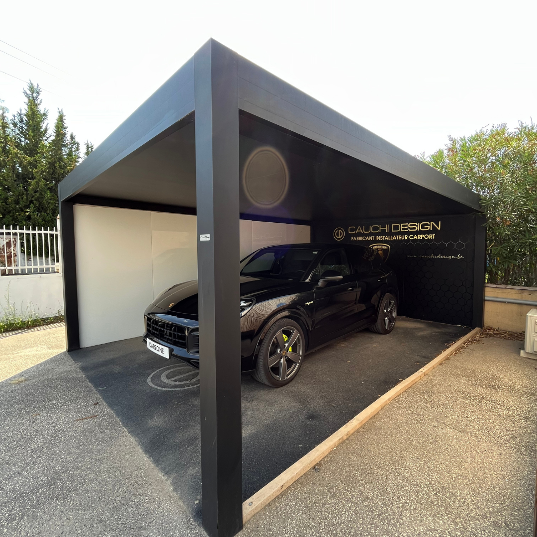 Aménager votre extérieur avec notre carport Cauchi design pour protéger votre véhicule des intempéries à Lyon