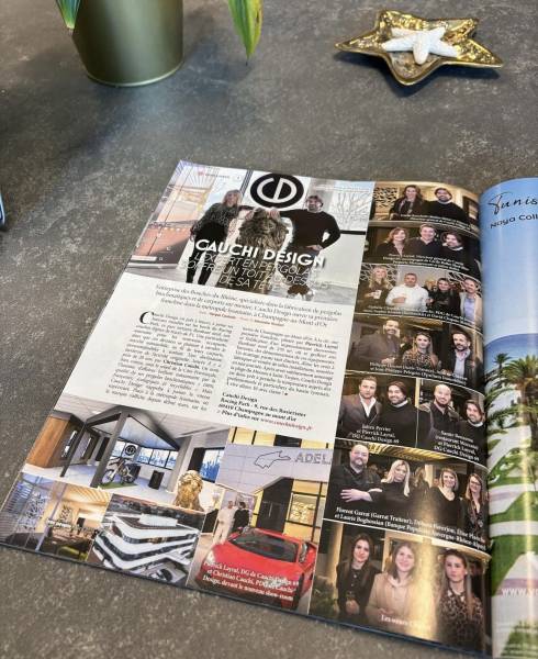 Notre apparition dans le magazine Lyon People pour l'inauguration de notre showroom à Champagne-au-Mont-d'Or