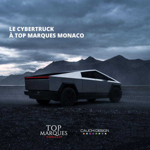 Découvrez l'arrivée du Cybertruck de Tesla sous notre carport le CarZone 4.0 au Top Marques Monaco