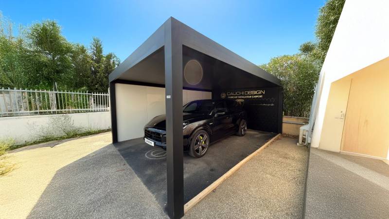 Protégez votre moto avec un carport moto Cauchi Design Lyon 69 en aluminium