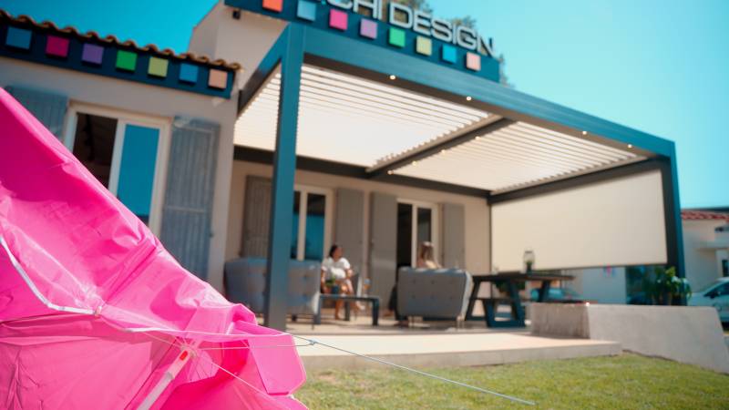 pergola bioclimatique protection solaire maison