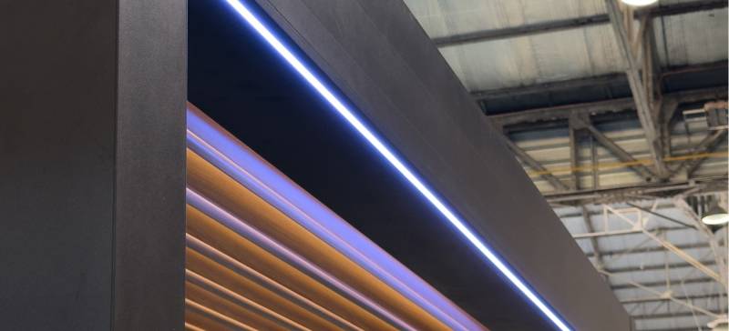 bandeau led rgb pergola